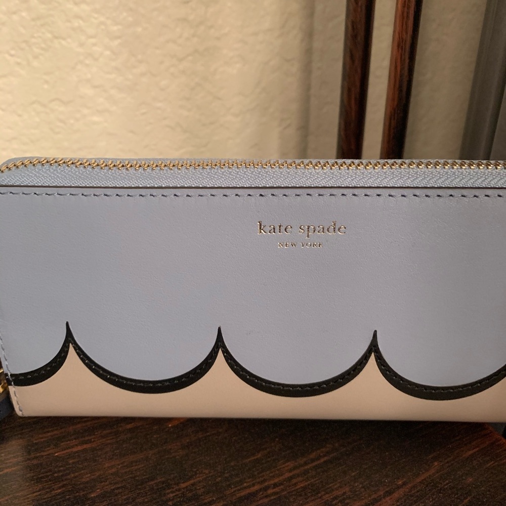 🔴 Intarsia scallop wallet Kate spade continental - Picture 2 of 7